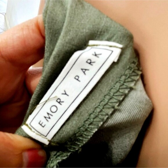 Emory Park Olive Green Sleeveless Jumpsuit - Picture 7 of 7